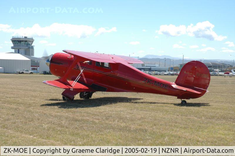 ZK-MOE, 1947 Beech G17S C/N B-14, BEECH G17S STAGGERWING