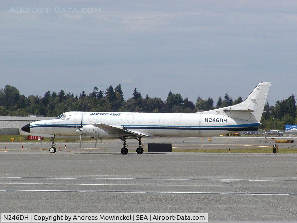 N246DH, 1985 Fairchild SA-227AT Merlin IVC C/N AT-625B, Swearigen Metro SA227 at Seattle-Tacoma International Airport.
