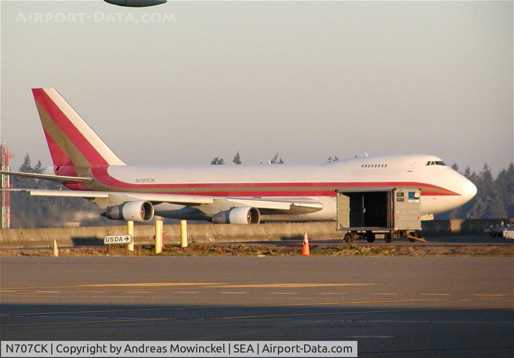 N707CK, 1979 Boeing 747-246F C/N 21681, Kalitta Air Boeing 747 Freighter at Seattle-Tacoma International Airport.