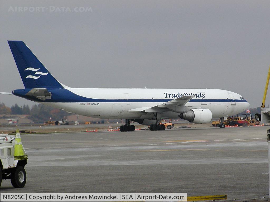 N820SC, 1981 Airbus A300B4-203 C/N 154, Tradewinds A300B4 Freighter at Seattle-Tacoma International Airport.