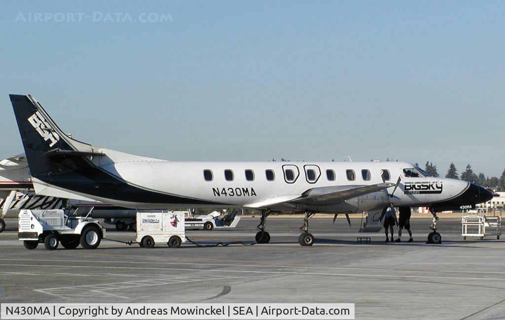 N430MA, Fairchild SA-227AC Metro III C/N AC-710B, Big Sky Metros at Seattle-Tacoma International Airport.