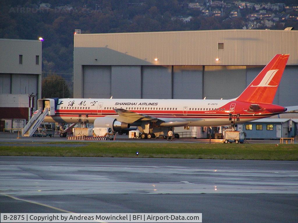 B-2875, Boeing 757-26D C/N 33966, Shanghai Airlines 757-26D - the second last 757 off the production line.