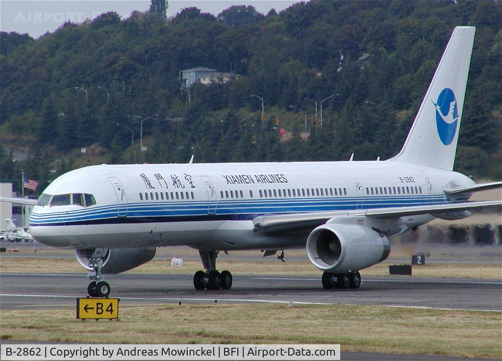 B-2862, 2004 Boeing 757-25C C/N 34008, Xiamen Airlines B757-25C B-2862 c/n 34008, one of the last 757's off the line