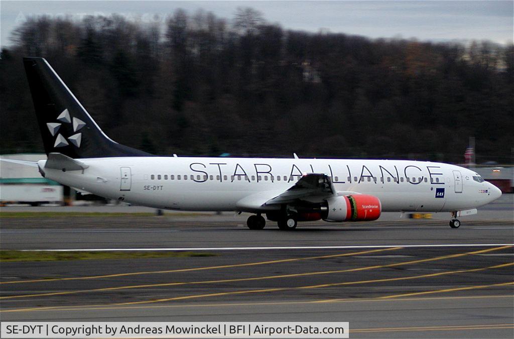 SE-DYT, 2003 Boeing 737-883 C/N 28328, SAS 737-883 in Star Alliance livery.  It was a very pleasant surprise to see this bird touch down!