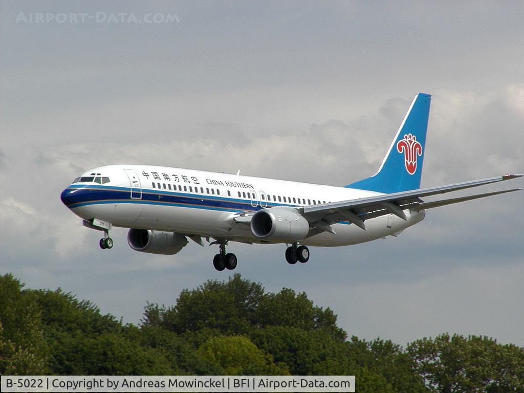 B-5022, 2003 Boeing 737-81B C/N 32928, China Southern 737 at Boeing Field