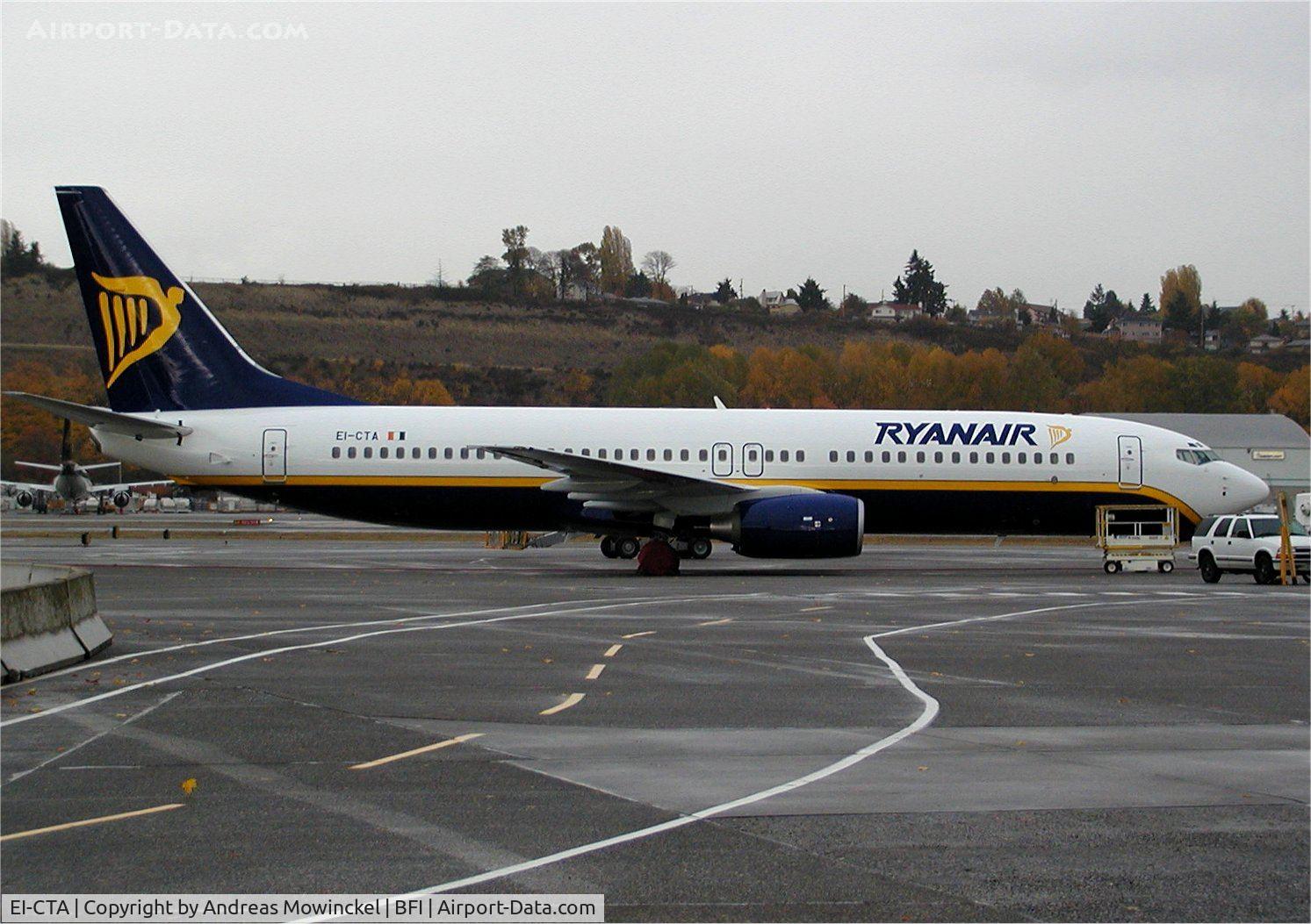 EI-CTA, 2002 Boeing 737-8AS C/N 29936, Ryanair 737 at Boeing Field