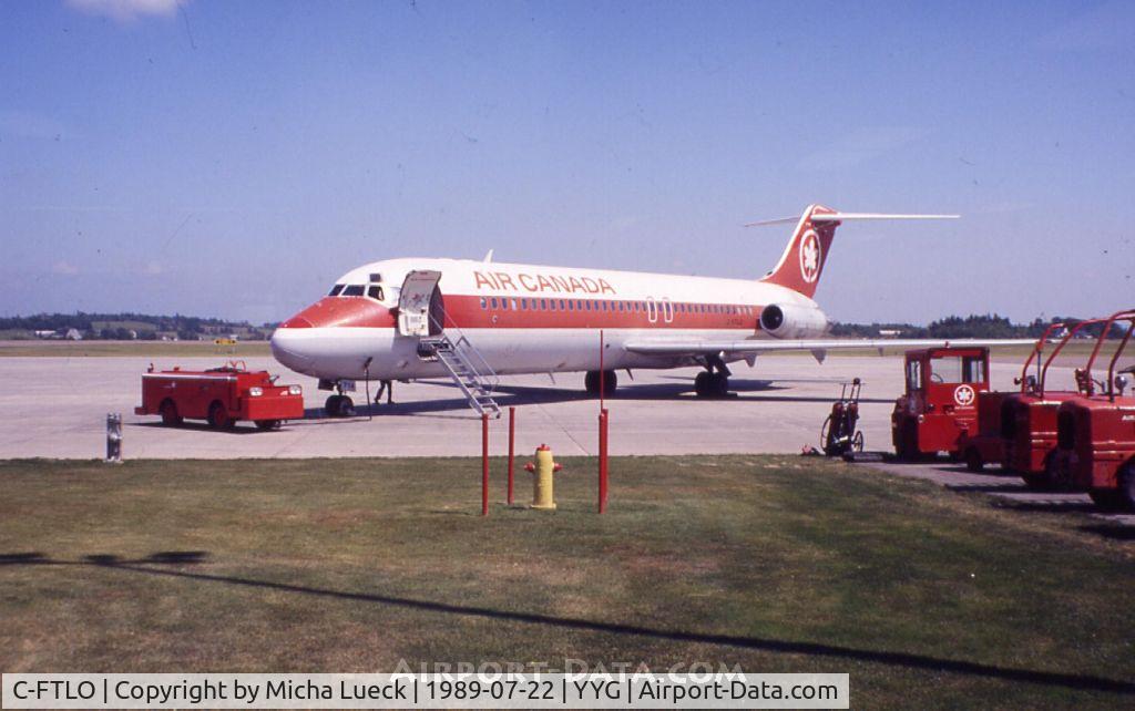 C-FTLO, 1967 Douglas DC-9-32 C/N 47024, At the tiny airport of Charlottetown on Prince Edward Island, before departure for YYZ via YOW