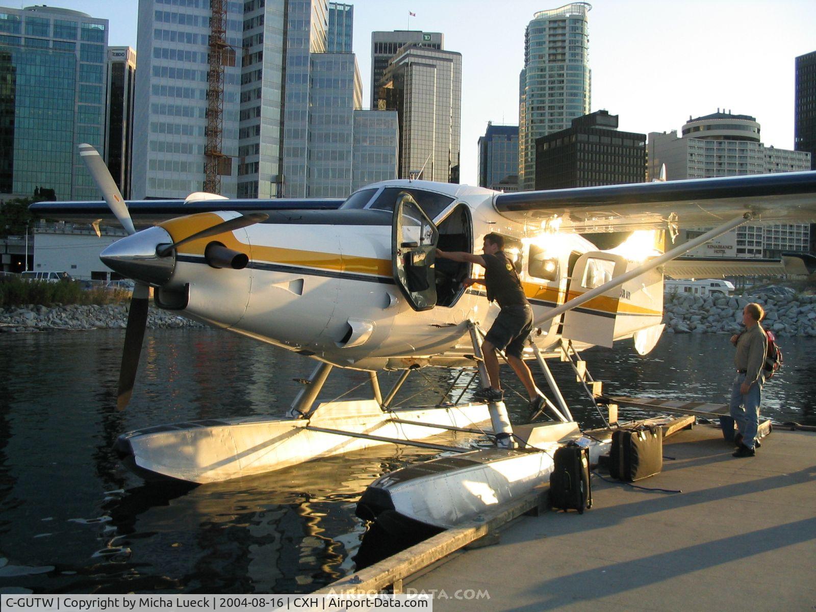 C-GUTW, 1960 De Havilland Canada DHC-3 Turbo Otter Otter C/N 405, Basking in the evening sun after the last flight of the day from Victoria