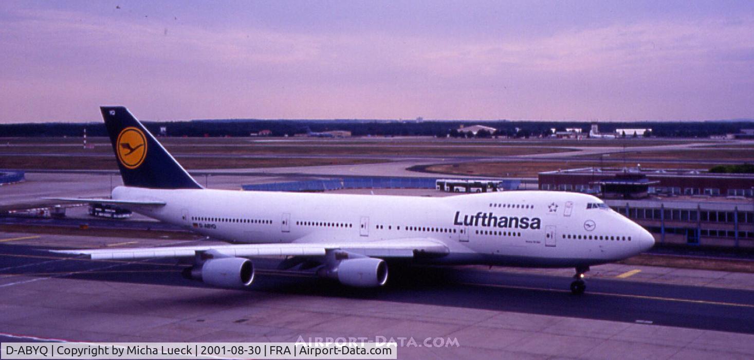 D-ABYQ, 1978 Boeing 747-230B C/N 21591, Taxiing to Startbahn West (Runway West) for take-off