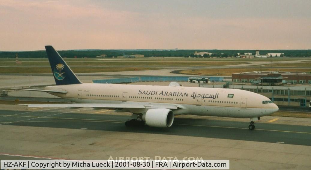 HZ-AKF, 1998 Boeing 777-268/ER C/N 28349, Saudia's new attractive colour scheme