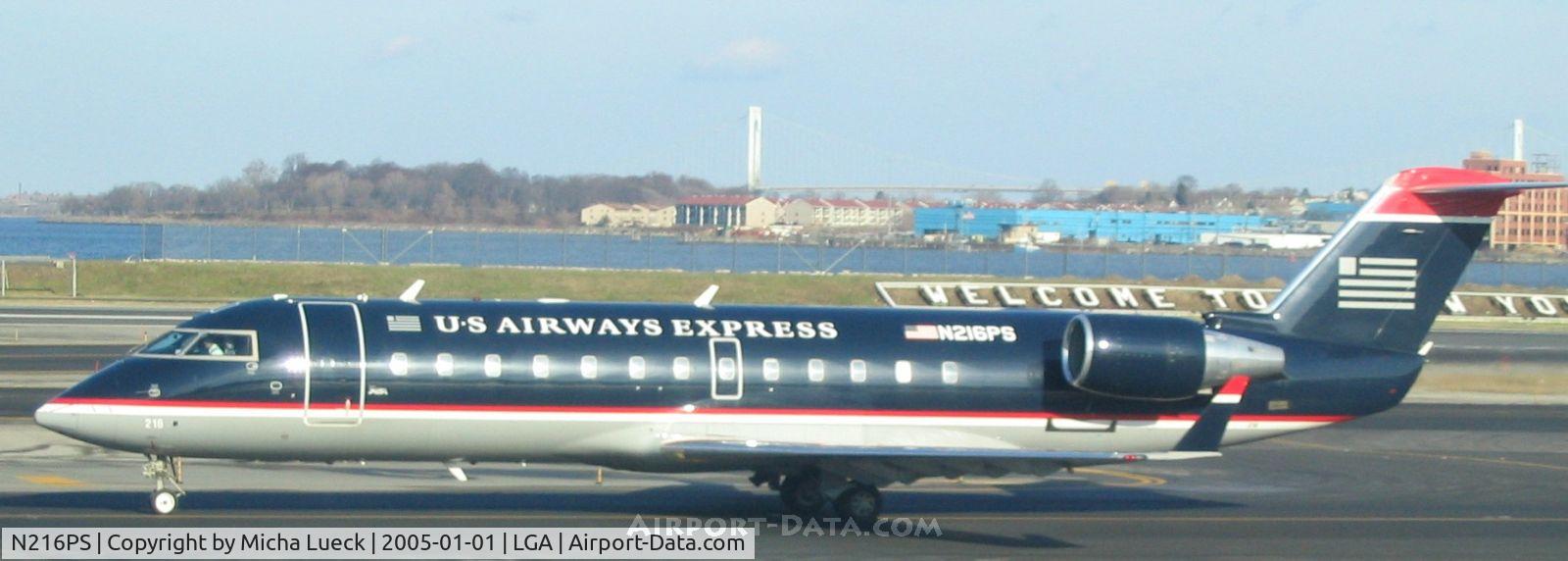 N216PS, 2003 Bombardier CRJ-200ER (CL-600-2B19) C/N 7882, PSA Airlines for US Airways Express