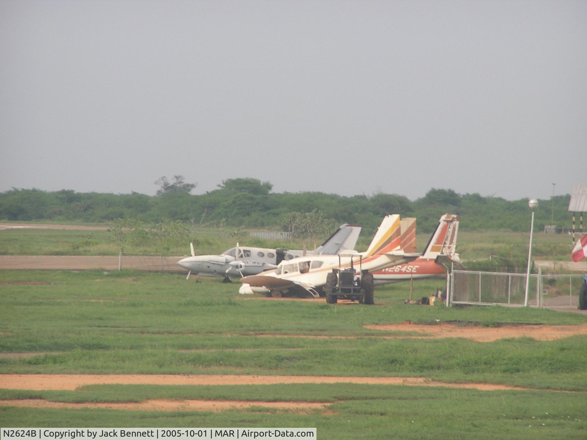 N2624B, 1954 Aero Commander 520 C/N 520-135, At Maracaibo airport in Venezuela Aprox Oct. 1