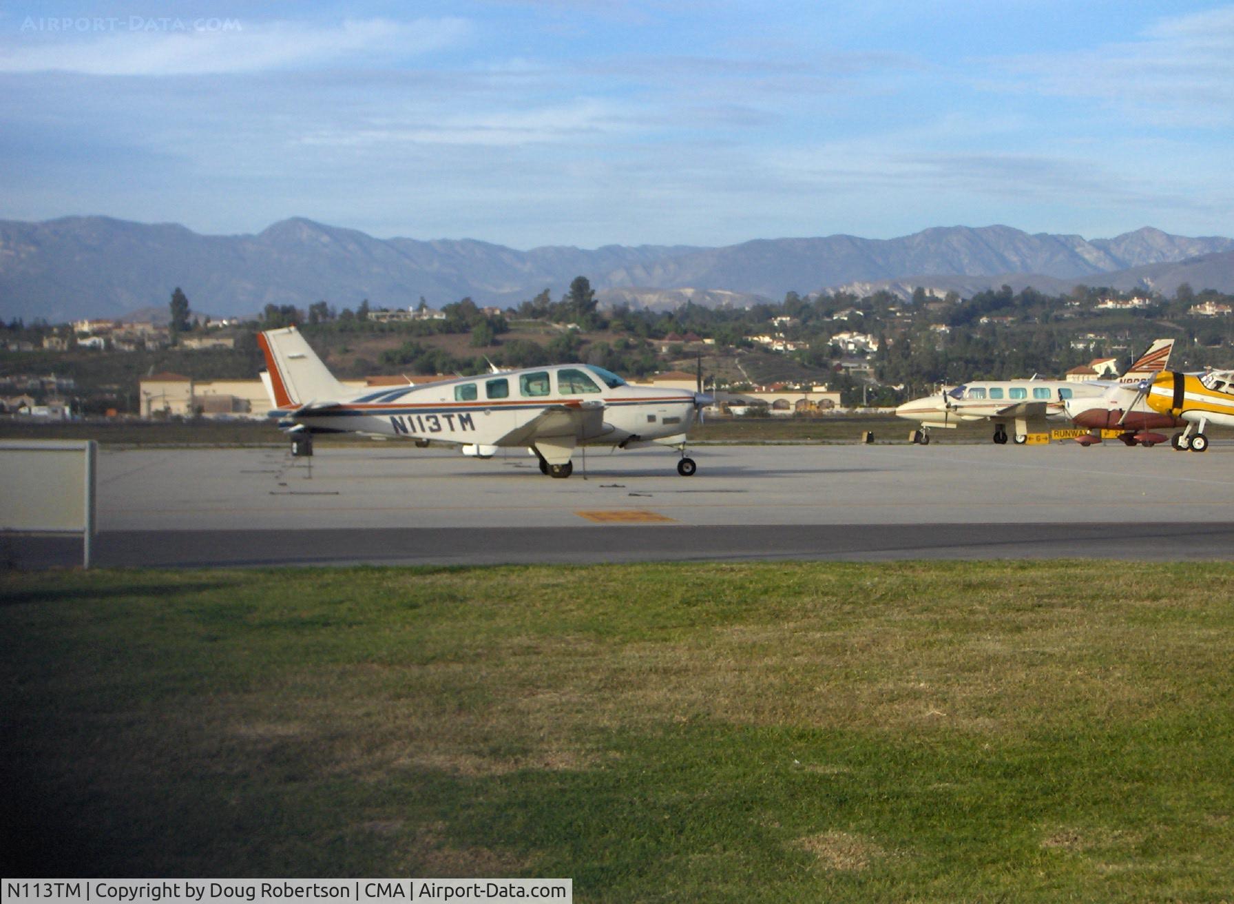 N113TM, 1983 Beech B36TC Bonanza C/N EA-386, 1983 Beech B36TC BONANZA, Continental TSIO-520 Turbo Charged