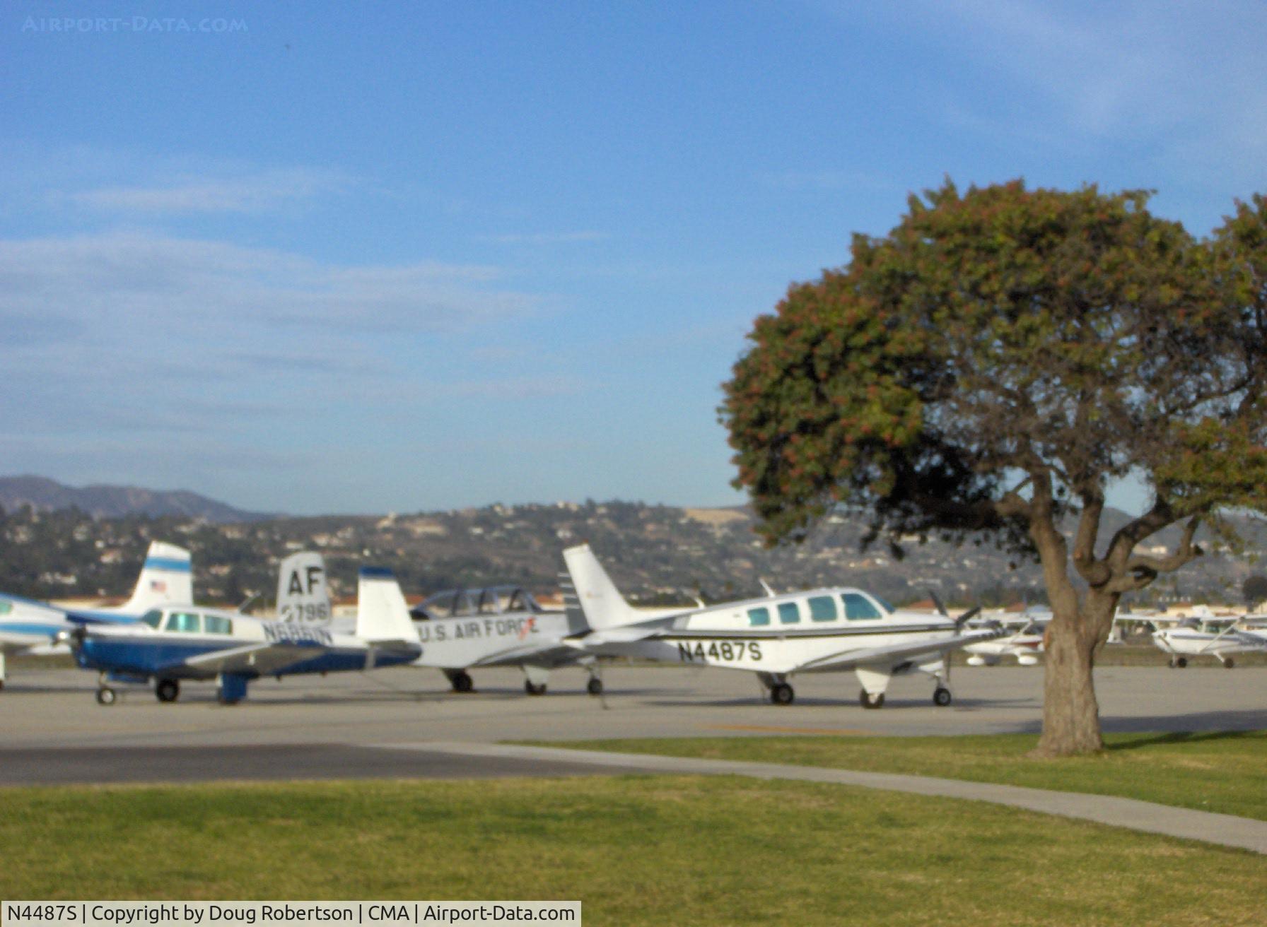 N4487S, 1975 Beech A36 Bonanza 36 C/N E-708, 1975 Beech A36 BONANZA, Continental IO-520-BA 285 Hp