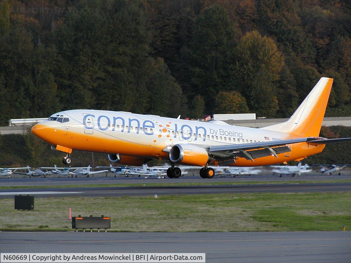 N60669, 1990 Boeing 737-42C C/N 24231, This B737-42C is being used by Boeing for Connexion By Boeing demonstrations.