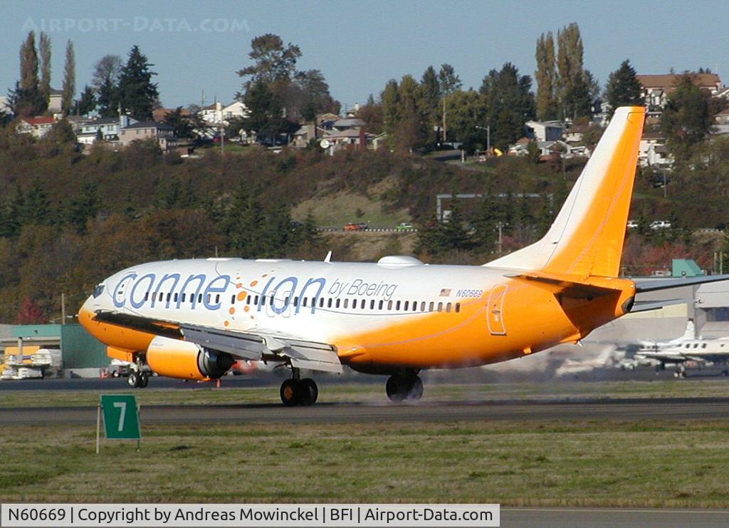 N60669, 1990 Boeing 737-42C C/N 24231, This B737-42C is being used by Boeing for Connexion By Boeing demonstrations.