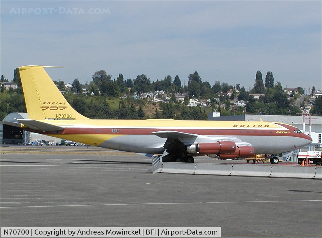 N70700, 1954 Boeing 367-80 C/N 17158, The first B707 - or 'Dash 80', the very same aircraft that made the famous barrel roll over Lake Washington in 1955 and it was flown to Washington DC in 2003 to be a part of the Smithsonian collection.