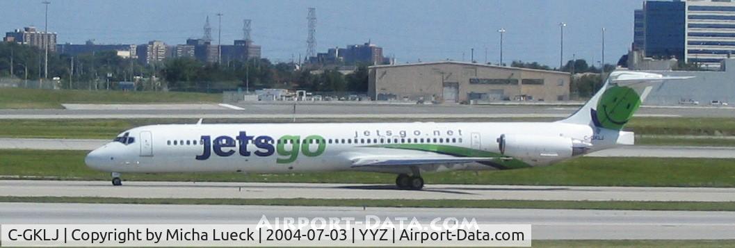 C-GKLJ, 1994 McDonnell Douglas MD-83 (DC-9-83) C/N 53467, Jetsgo, after its demise widely referred to as Jetsgone