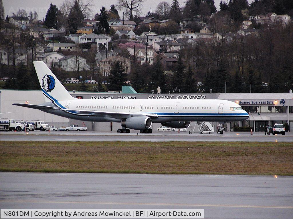 N801DM, 1992 Boeing 757-256 C/N 26240, Pace Airlines B757 at Boeing Field. This is one ot the few aircraft with its own website! This aircraft was carrying famous soccer team Manchester United around the US in the summer of 2003.