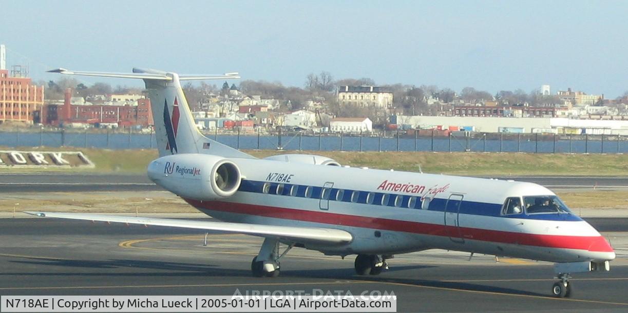 N718AE, 2000 Embraer ERJ-135LR (EMB-135LR) C/N 145275, American Eagle, American Airlines' commuter arm