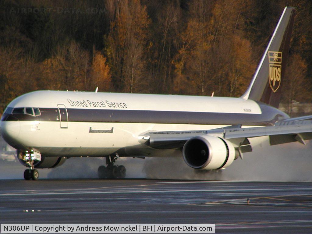 N306UP, 1996 Boeing 767-34AF C/N 27759, UPS B767 freighter at Boeing Field