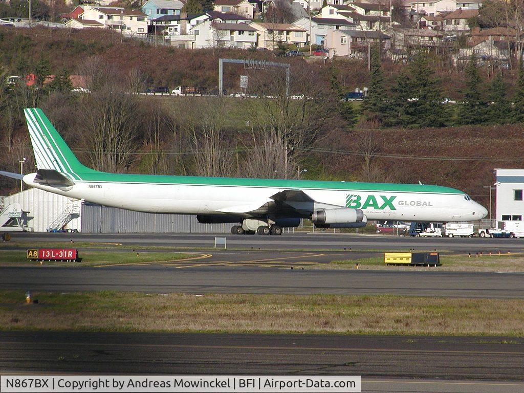 N867BX, 1969 Douglas DC-8-63F C/N 46049, BAX DC8-83 Freighter at Boeing Field