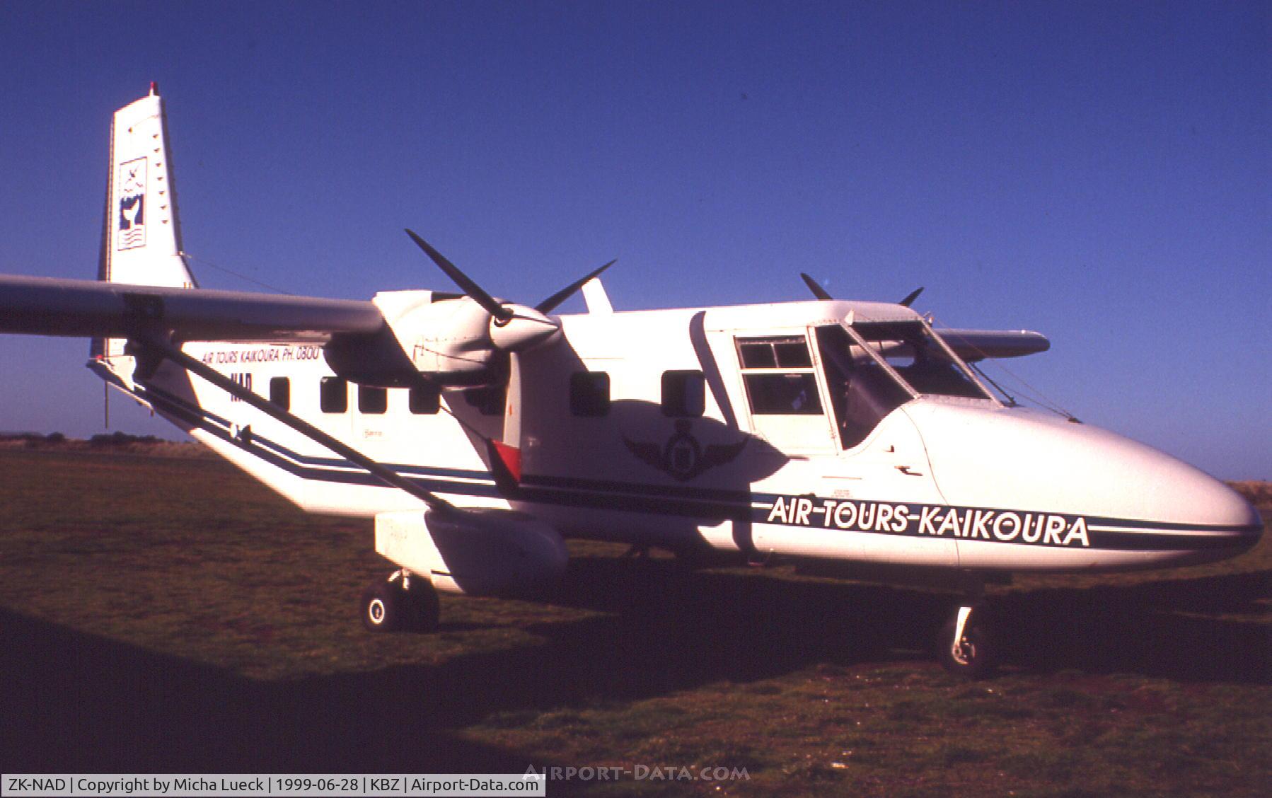 ZK-NAD, 1996 GAF N24A Nomad C/N N24A-30, Ex Flying Doctor Service aircraft, now used for local whale watching flights in Kaikoura