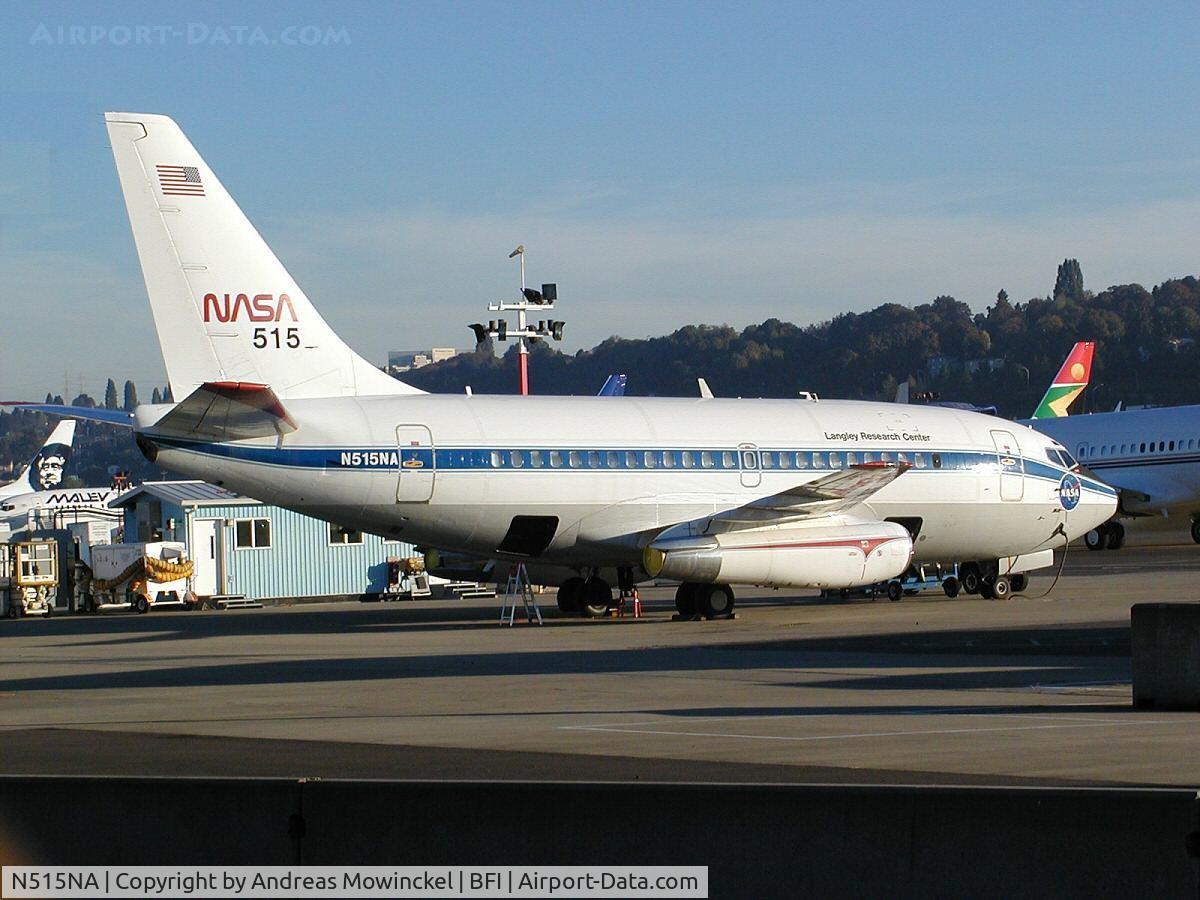 N515NA, 1968 Boeing 737-130 C/N 19437, the first built 737 on display at the Boeing Field Museum of Flight. Donated by NASA.