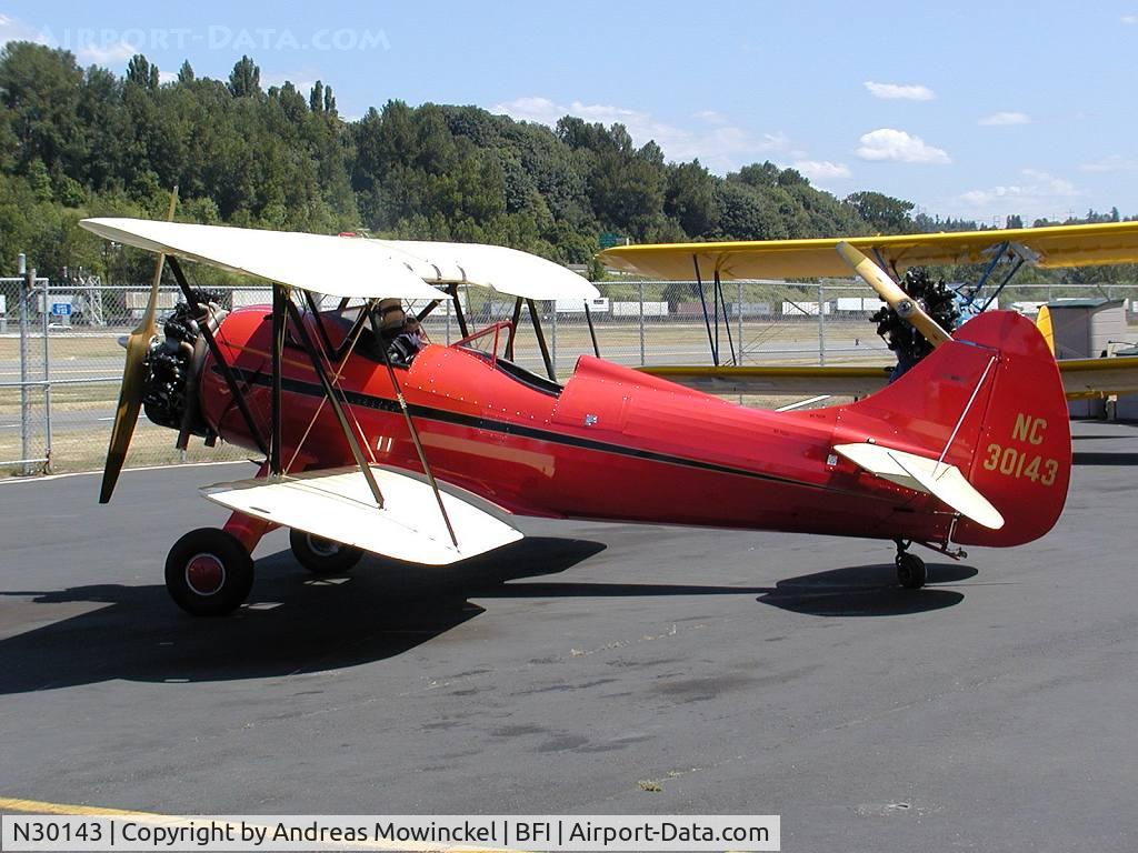 N30143, 1941 Waco UPF-7 C/N 5540, Roundtrips over Seattle are available from the Museum of Flight parking lot during summer, and one of the aircraft used is this Waco.