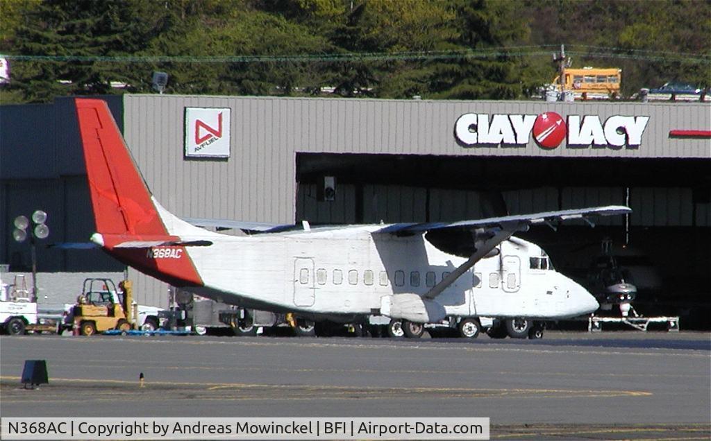 N368AC, 1984 Short SD-3-60-200 C/N SH3651, Shorts 360 N368AC, previous operator Qantas logo still quite obvious on tail.