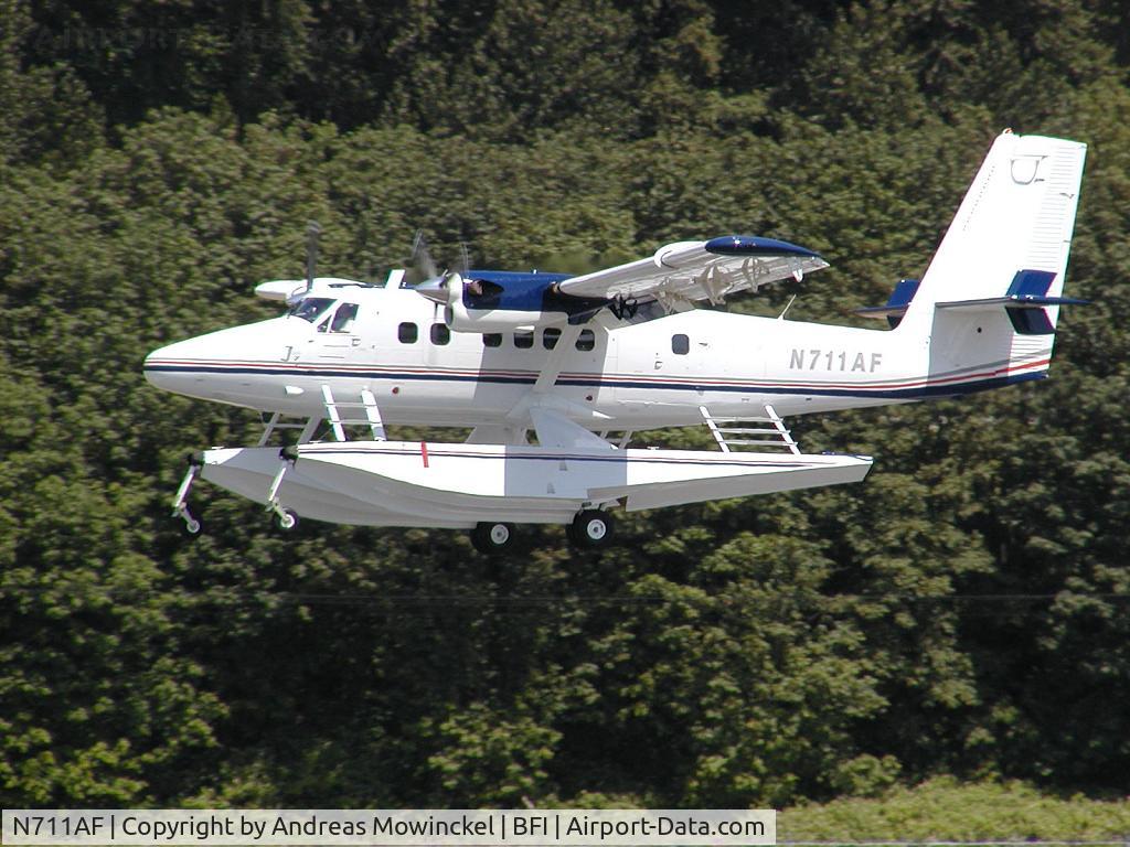 N711AF, 1980 De Havilland Canada DHC-6-300 Twin Otter C/N 711, Twin Otter belonging to Vulcan Aircraft, the company owned by Seattle real estate tycoon and Microsoft founder Paul Allen