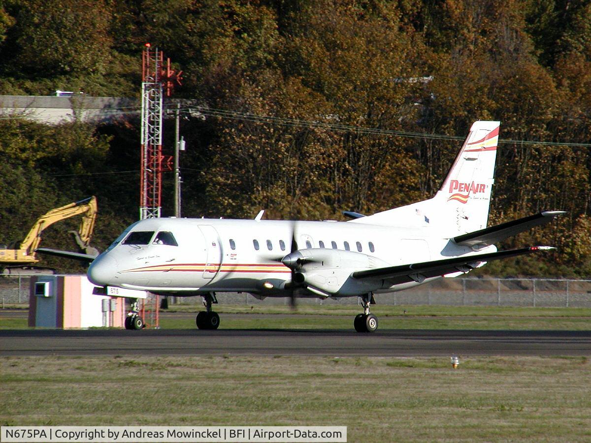 N675PA, 1990 Saab 340B C/N 340B-206, SAAB 340B at Boeing Field