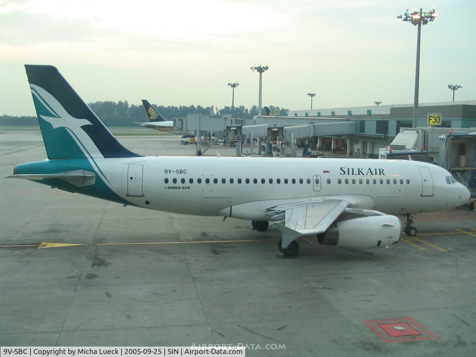 9V-SBC, 2000 Airbus A319-132 C/N 1228, At Singapore's Changi Airport