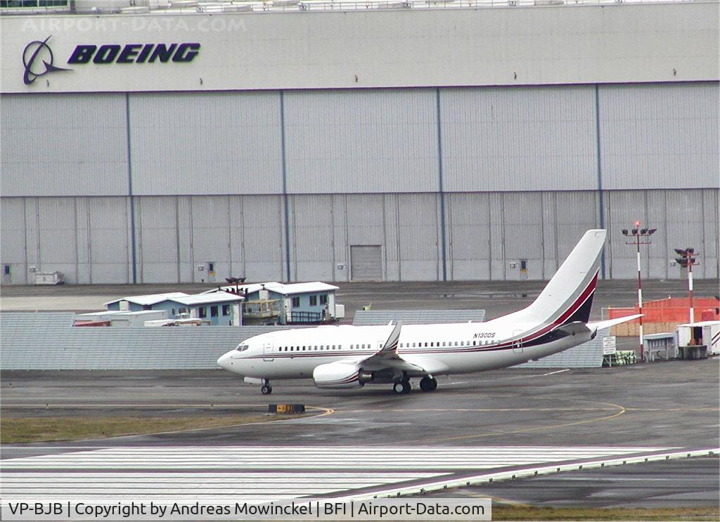 VP-BJB, 1999 Boeing 737-7BC BBJ C/N 30330, ex NetJets N130QS when picture was taken