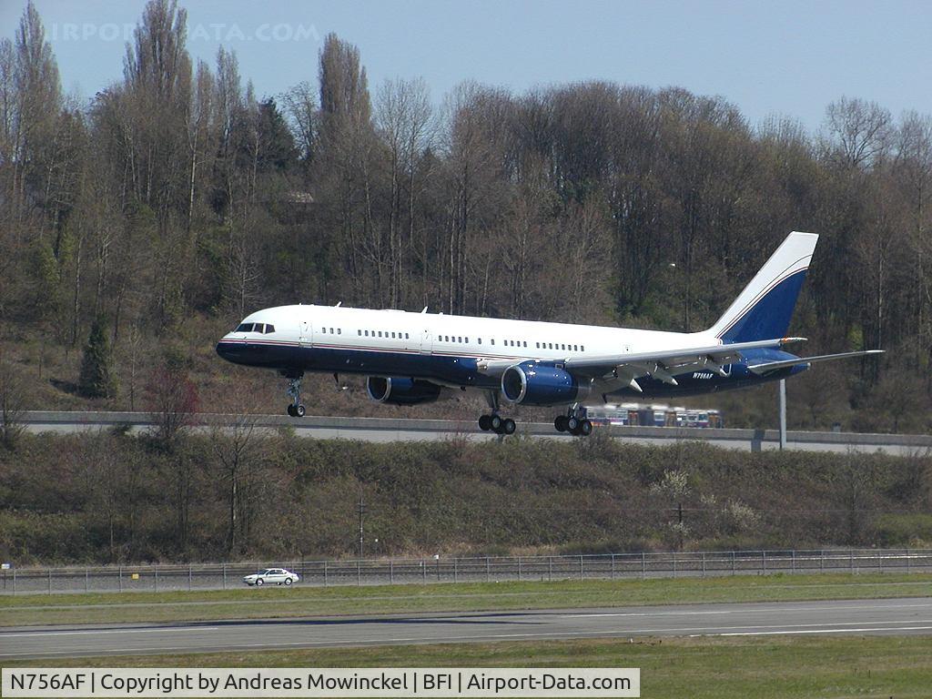 N756AF, 1991 Boeing 757-23A C/N 24923, Vulcan Inc. B757 at Boeing Field