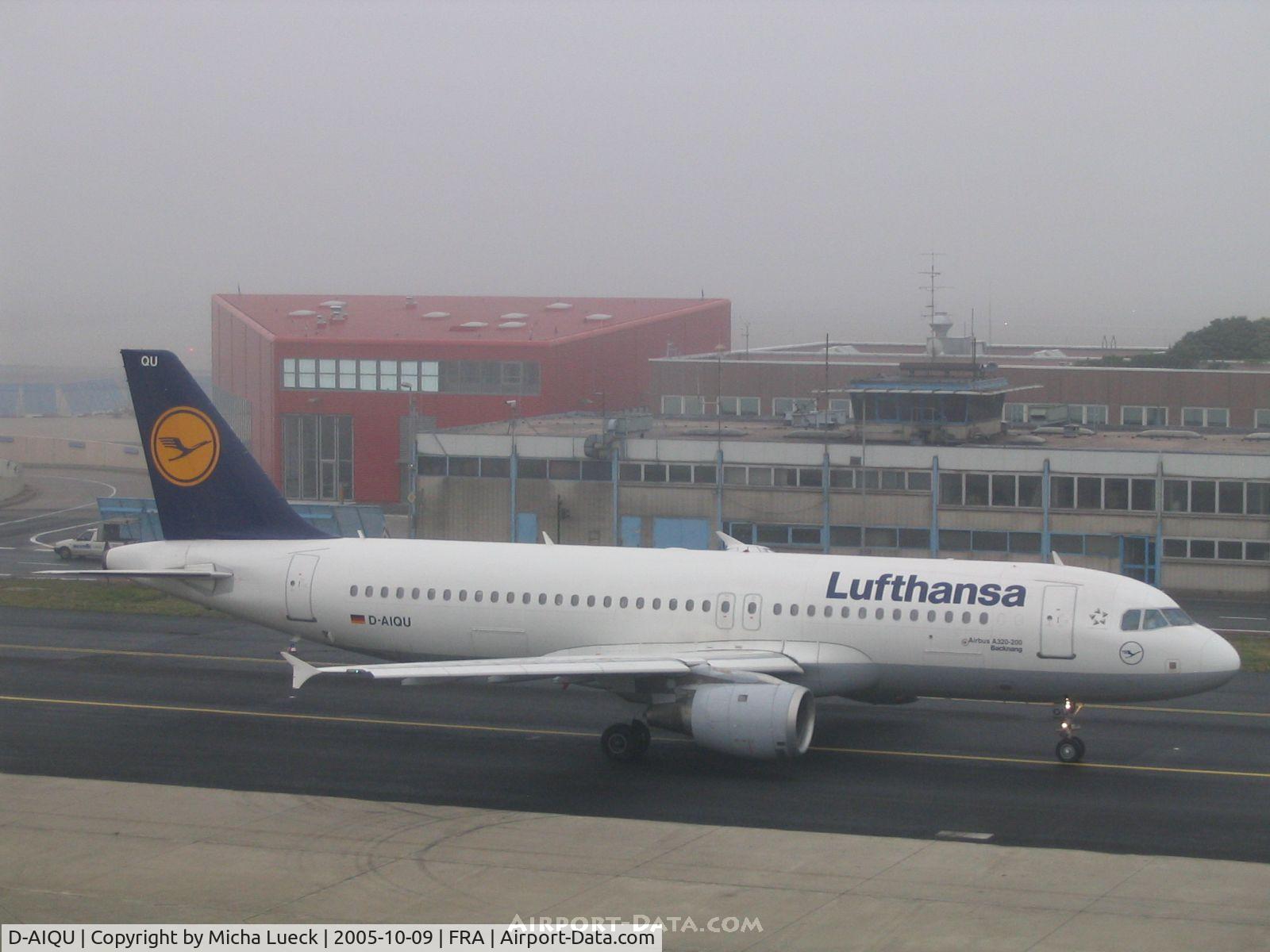 D-AIQU, 2000 Airbus A320-211 C/N 1365, A foggy day in Frankfurt/Main