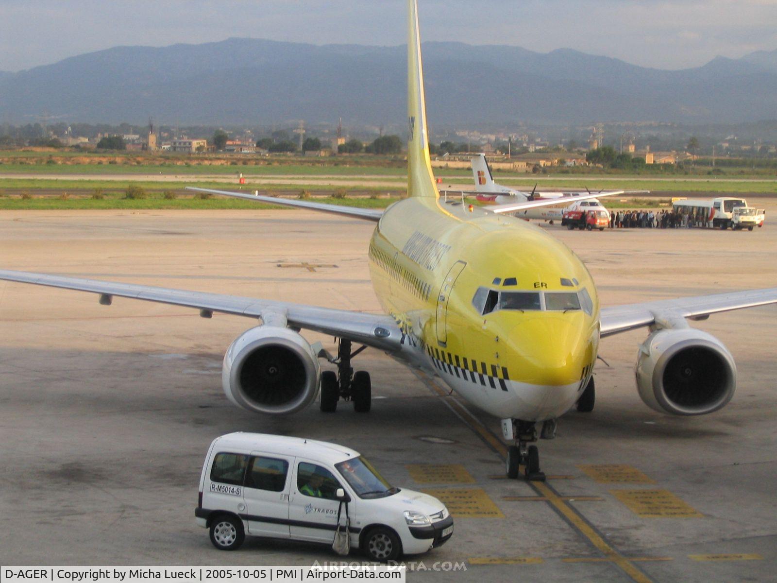 D-AGER, 1998 Boeing 737-75B C/N 28107, Getting reading for the flight to Cologne (CGN)