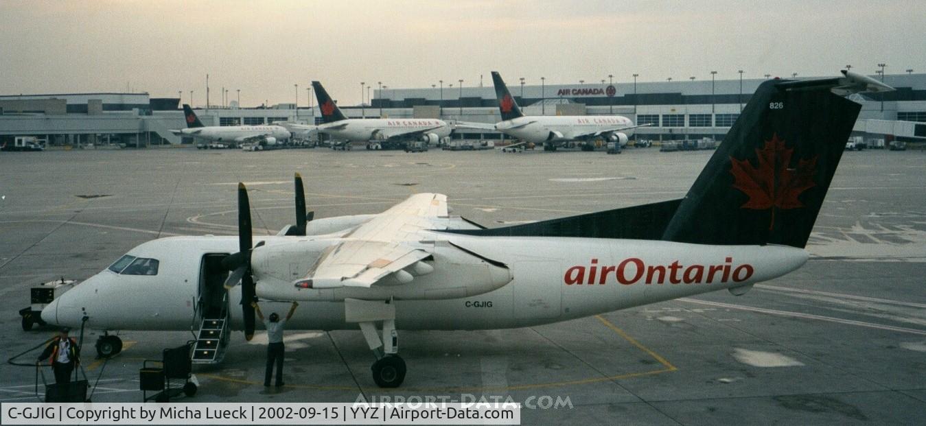 C-GJIG, 1987 De Havilland Canada DHC-8-102 Dash 8 C/N 068, At Toronto Pearson International