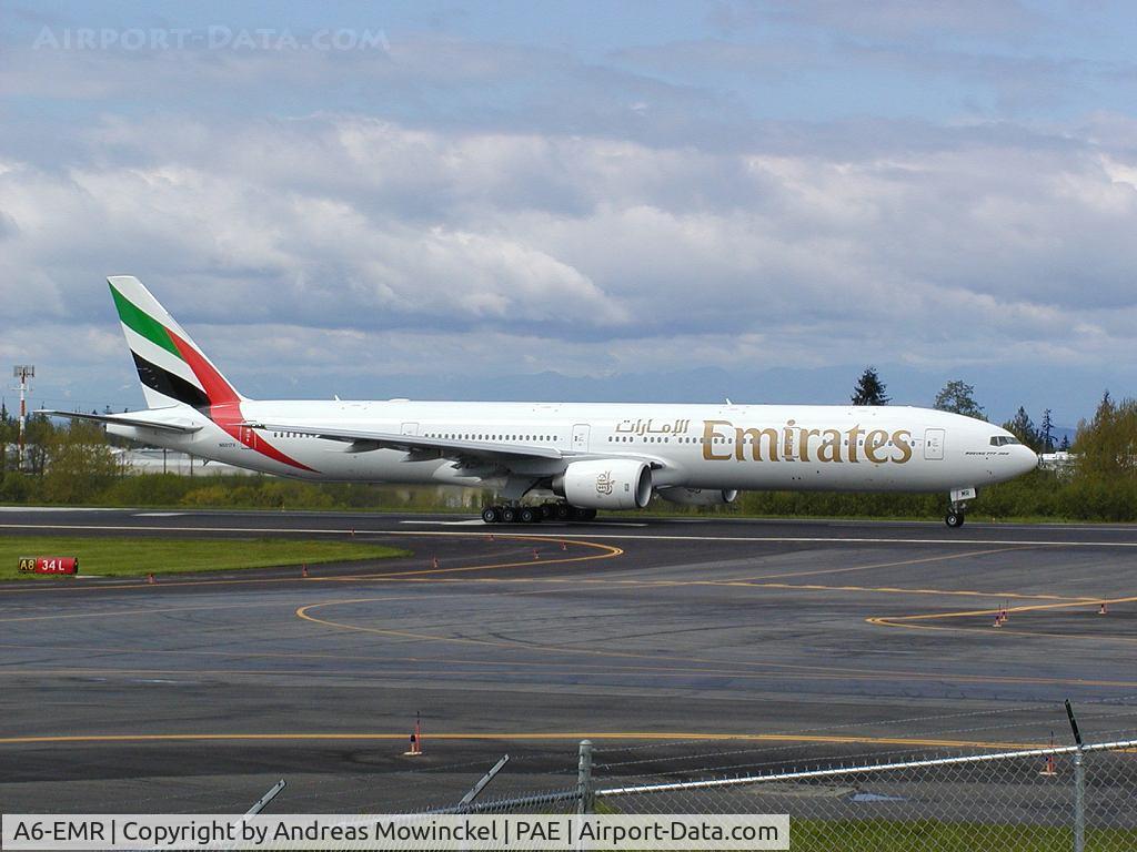 A6-EMR, 2002 Boeing 777-31H C/N 29396, Emirates B777 at Paine Field Airport