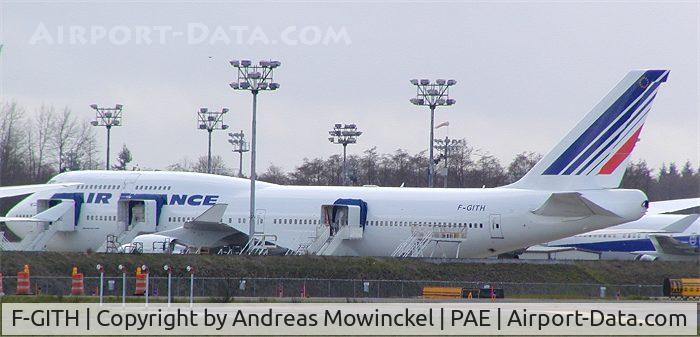 F-GITH, 2003 Boeing 747-428 C/N 32868, Air France B747 at Paine Field Airport