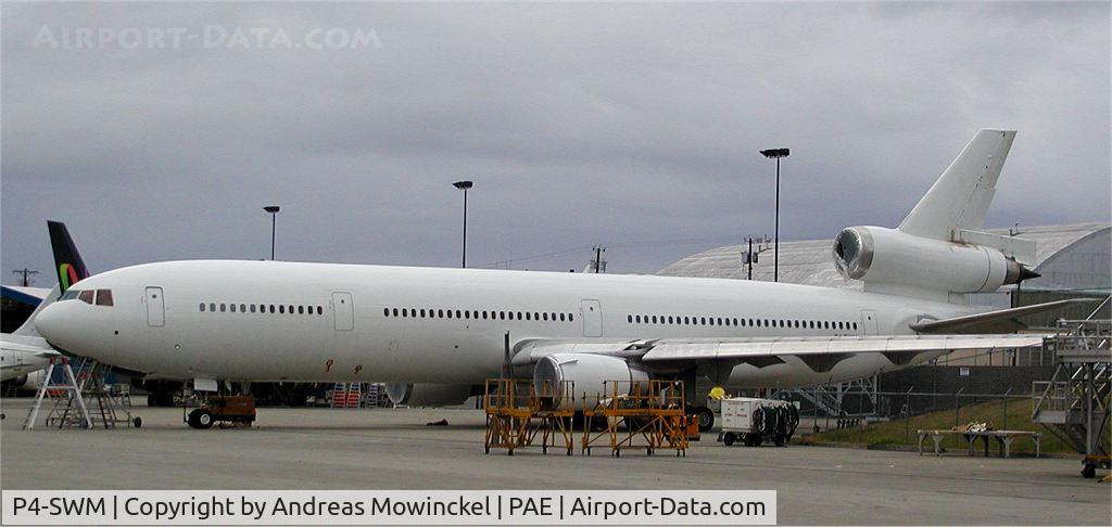 P4-SWM, 1998 McDonnell Douglas MD-11F C/N 48780, ex Citybird aircraft P4-SWM was flown from storage in Victorville to become Finnair's th MD11, OH-LGE in the spring of 2003