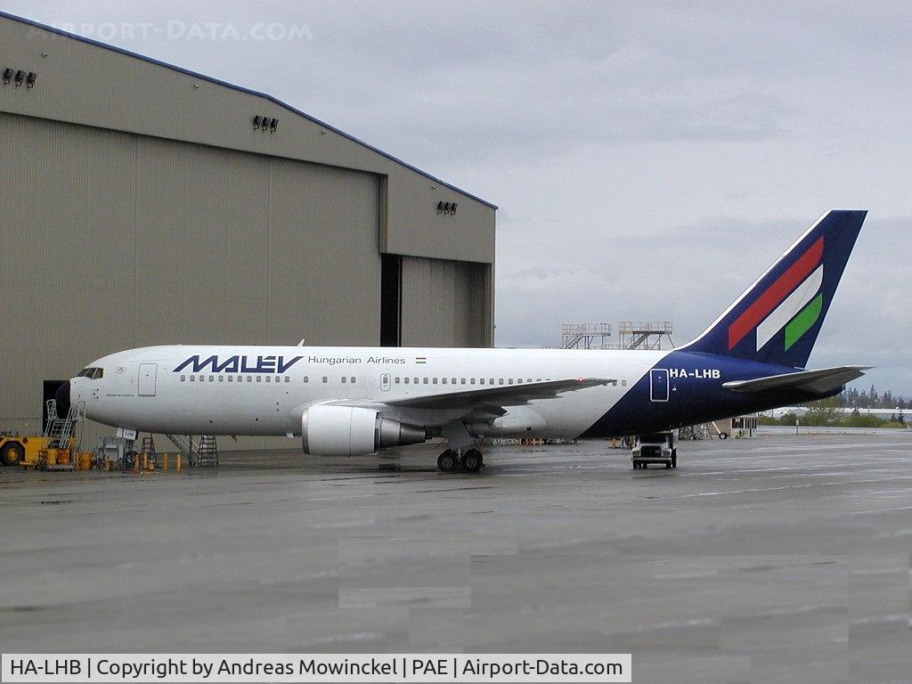 HA-LHB, 1993 Boeing 767-27G/ER C/N 27049, Malev Boeing 767 at Paine Field Airport.