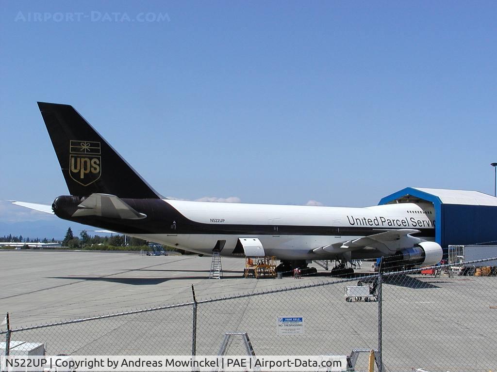 N522UP, 1979 Boeing 747-212B C/N 21936, UPS is a big Goodrich (at Paine Field Airport) customer.