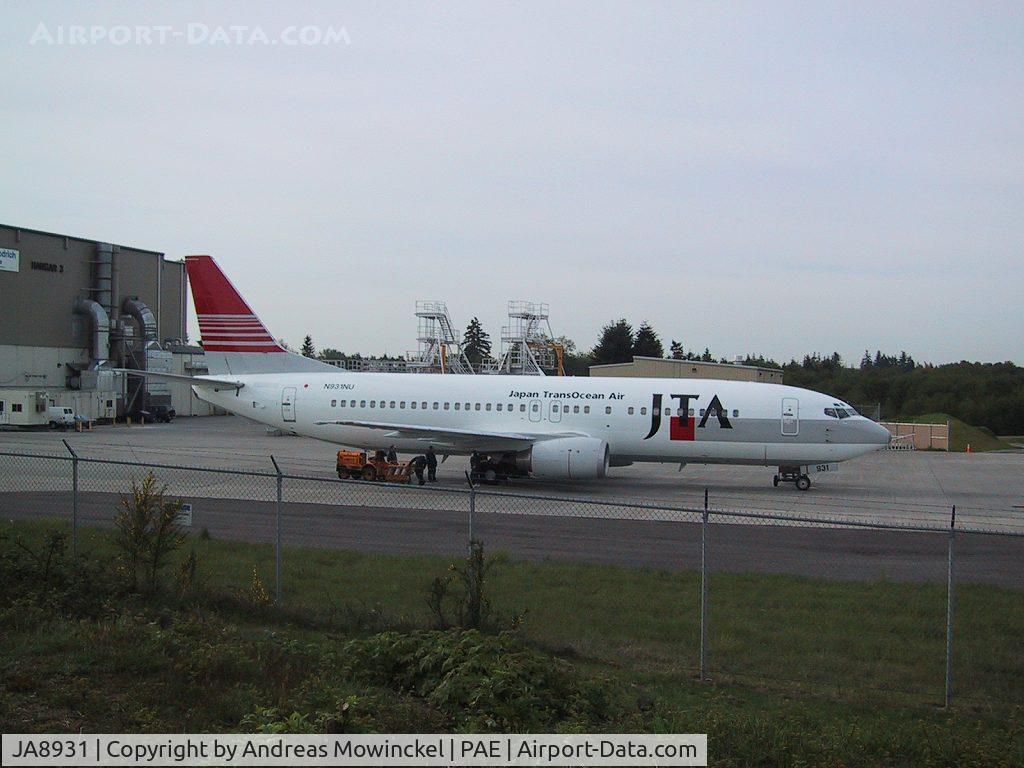 JA8931, 1991 Boeing 737-429 C/N 25247, Ex-Sabena B737-429 now is registred as JA8931.