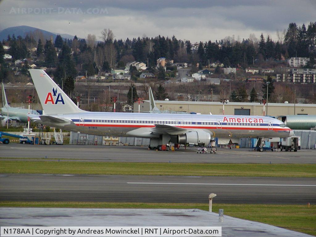 N178AA, 2002 Boeing 757-223 C/N 32398, American Airlines B757, before being flown to BFI for final checks and delivery