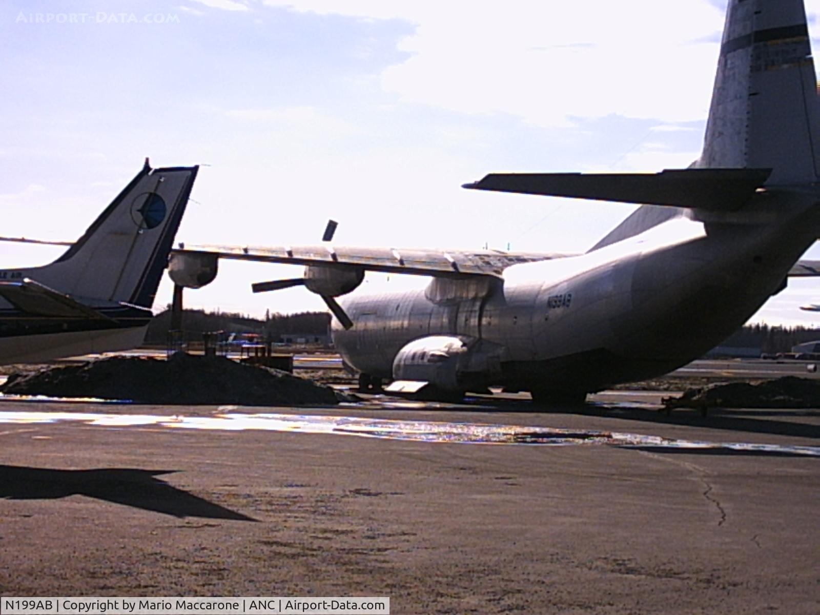 N199AB, 1956 Douglas C-133A Cargomaster C/N 561999 (45164), On the Reeve Ramp in Anchorage Alaska