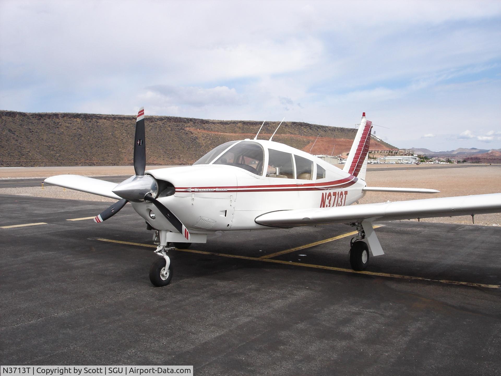 N3713T, 1967 Piper PA-28R-180 Cherokee Arrow C/N 28R-30017, Arrow in St. George Utah