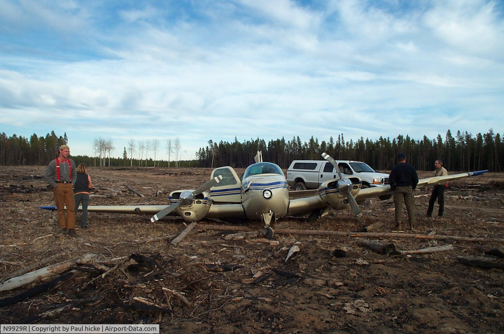 N9929R, 1960 Beech B95 Travel Air C/N TD-362, Found hunting, Central BC Canada.