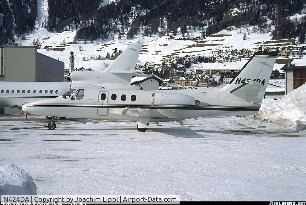 N424DA, 1972 Cessna 500 C/N 500-0029, Samaden Airport