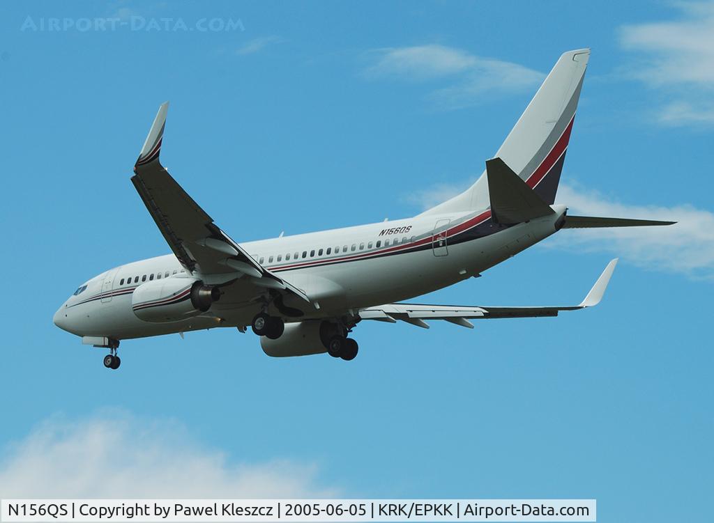 N156QS, 2000 Boeing 737-7BC C/N 30756/569, Landing in KRK/EPKK